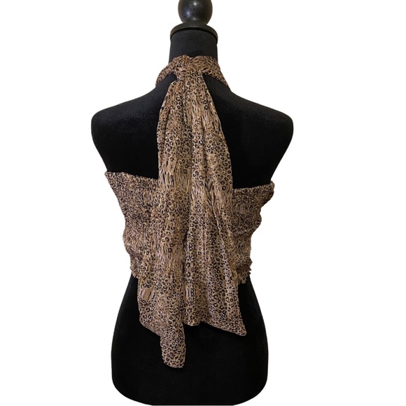 FashionNova Leopard 2 Piece Sheer Swim Cover Up Set Women’s - Size Large - Picture 8 of 16